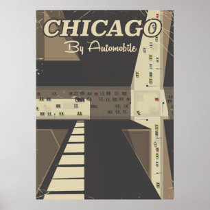 Poster de viagens da cidade de Chicago