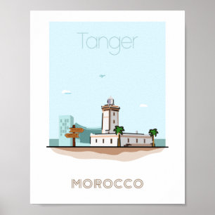 Poster de viagens da cidade de Tanger - poster de 