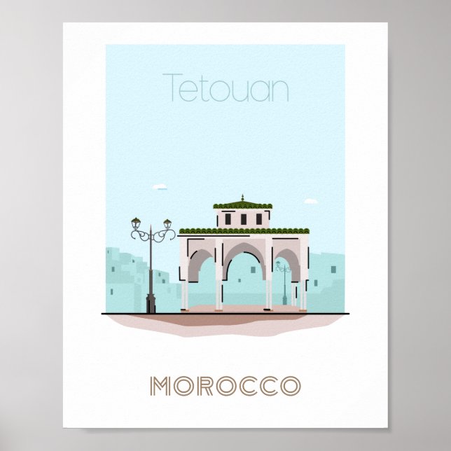 Poster de viagens da cidade de Tetouan - poster de (Frente)