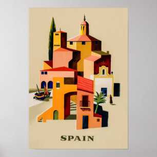 Poster de viagens da espanha