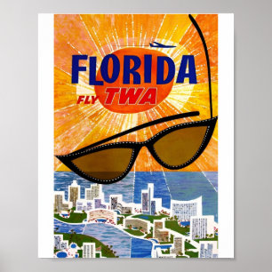 Poster de viagens da Flórida