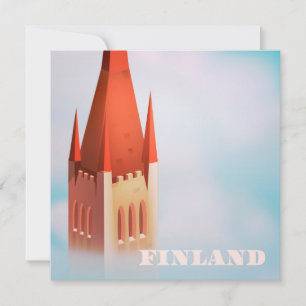 Poster de viagens da igreja finlandesa