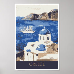 Poster de viagens da piscina