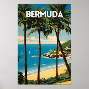 Poster de viagens das Bermudas