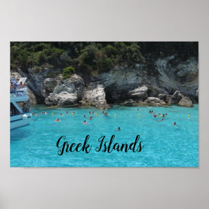 Poster de viagens das ilhas gregas