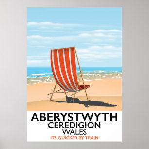 poster de viagens de Aberystwyth Wales