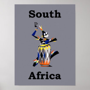 Poster de viagens de África do Sul