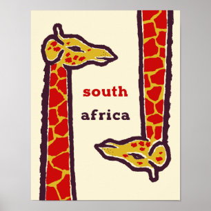 Poster de viagens de África do Sul