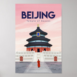Poster de viagens de Beijing China