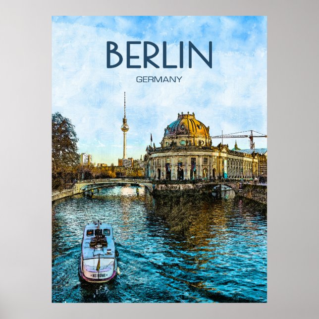 Poster de viagens de Berlim (Frente)