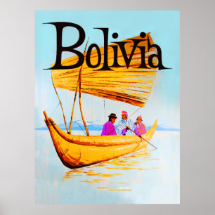 Poster de viagens de Bolívia