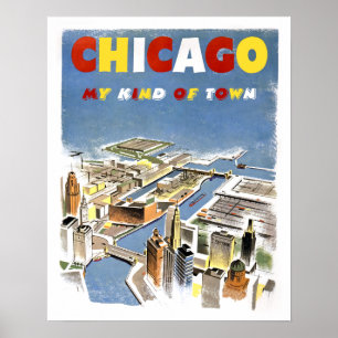 Poster de viagens de Chicago