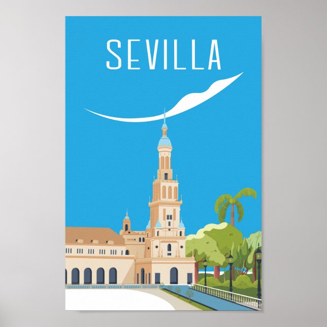 Poster de viagens de Espanha Sevilla (Frente)