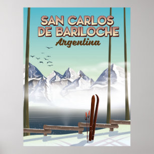 Poster de viagens de Esqui San Carlos de Bariloche
