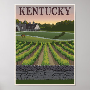 Poster de viagens de Kentucky