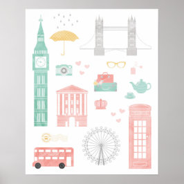 Poster de viagens de Londres