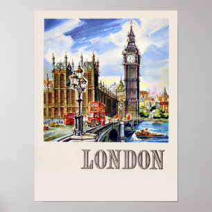 Poster de viagens de Londres