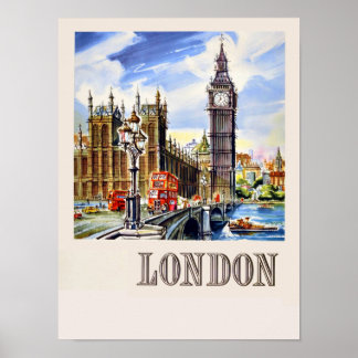 Poster de viagens de Londres