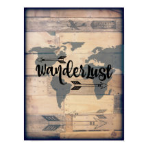 Poster de viagens de madeira russa de Wanderlust