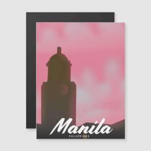 Poster de viagens de Manila nas Filipinas.