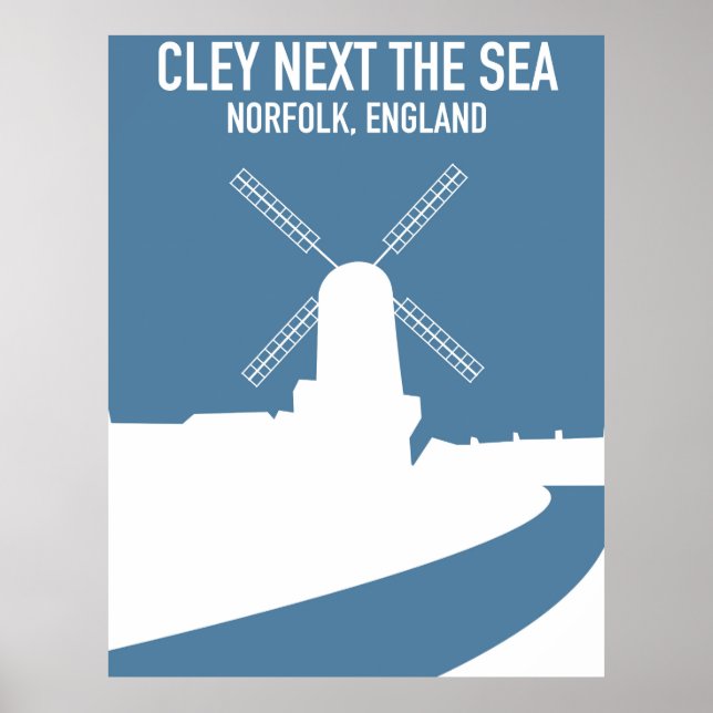 Poster de viagens de Mapa da Tunísia (Frente)