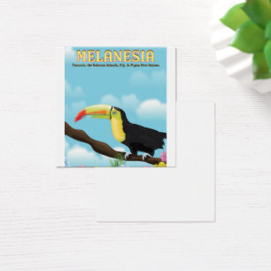poster de viagens de Melanesia Toucan