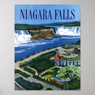 Poster de viagens de Niagara Falls