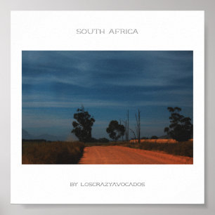 Poster de viagens de Paisagem na África do Sul