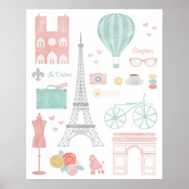 Poster de viagens de Paris