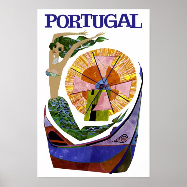 Poster de viagens de Portugal (Frente)