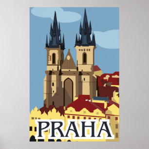 Poster de viagens de Praga