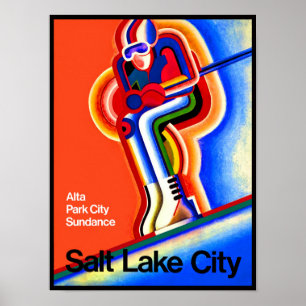 Poster de viagens de Salt Lake City.