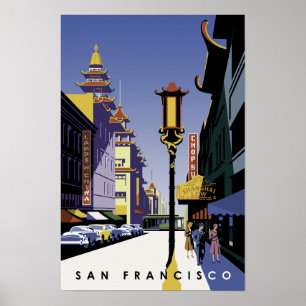 Poster de viagens de San Francisco