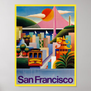 Poster de viagens de San Francisco