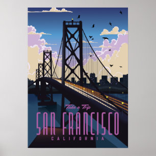 Poster de viagens de São Francisco