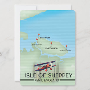 poster de viagens de Sheppey Kent England