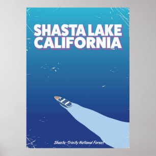 poster de viagens de sistema de colheita Shasta La