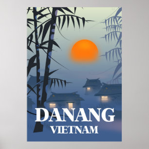 Poster de viagens de Vietnam do Da Nang