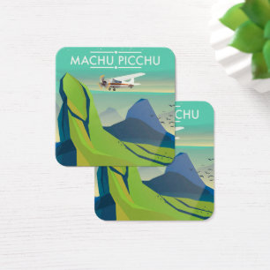 poster de viagens de Voo Machu Picchu