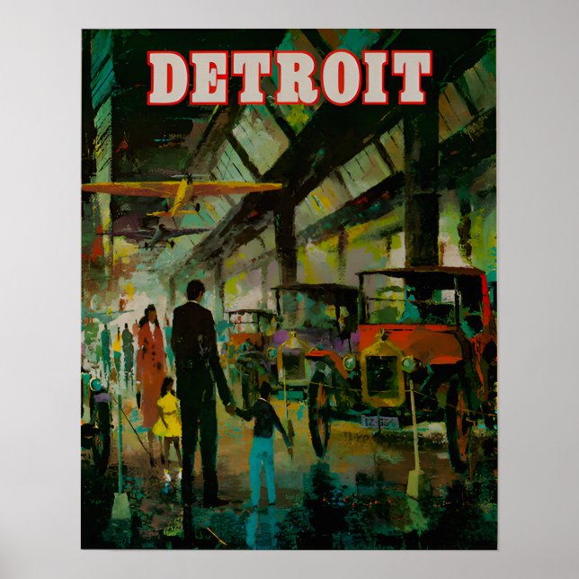 Poster de viagens Detroit (Frente)