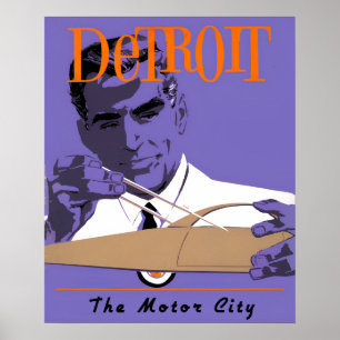 Poster de viagens Detroit