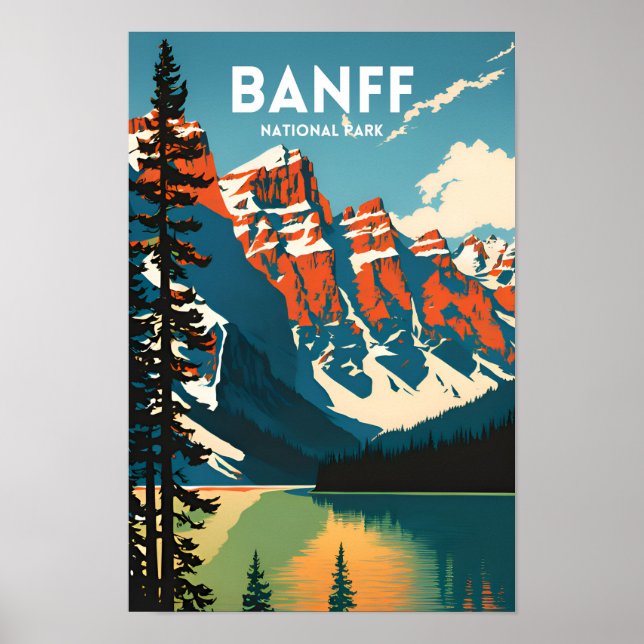 Poster de viagens do Banff National Park (Frente)