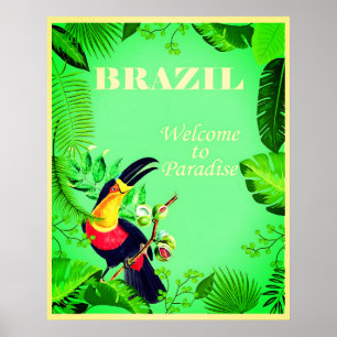 Poster de viagens do Brasil