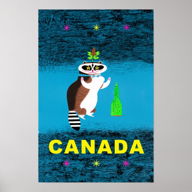 Poster de viagens do Canadá (Frente)