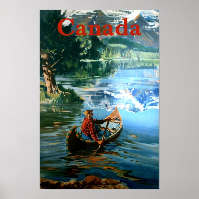 Poster de viagens do Canadá (Frente)