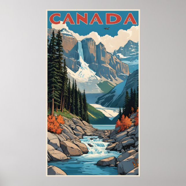Poster de viagens do Canadá (Frente)