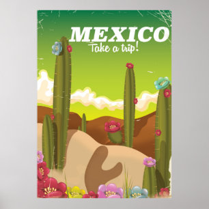 poster de viagens do Deserto do México