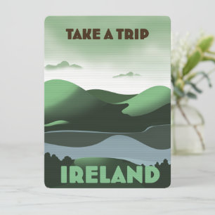 Poster de viagens do estilo de colheita da Irlanda