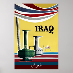 poster de viagens do Iraque