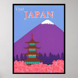 Poster de viagens do Japão